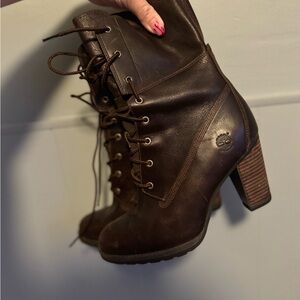 Timberland Women's Dark Brown Heeled Boots